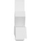 Ekena Millwork Kennewick Architectural Grade PVC Gable Bracket, 108"W x 22 1/2"H x 6"D x 6"F, 5/12 Pitch GBP108X23X0606KEN00 - alternate 2